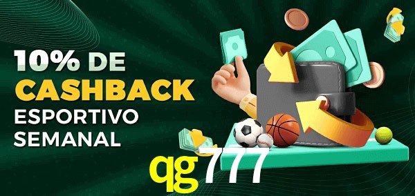 10% de bônus de cashback na qg777